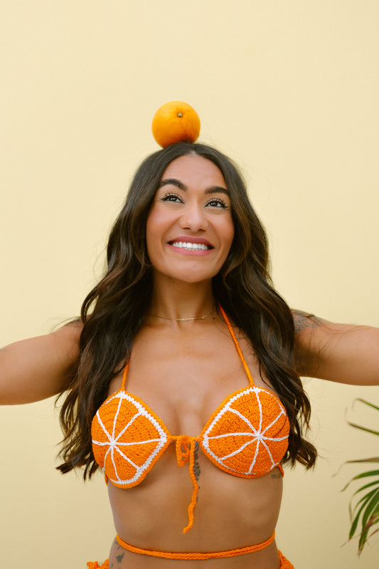 BIQUÍNI LARANJA - COLEÇÃO BRASIL FRUTAS