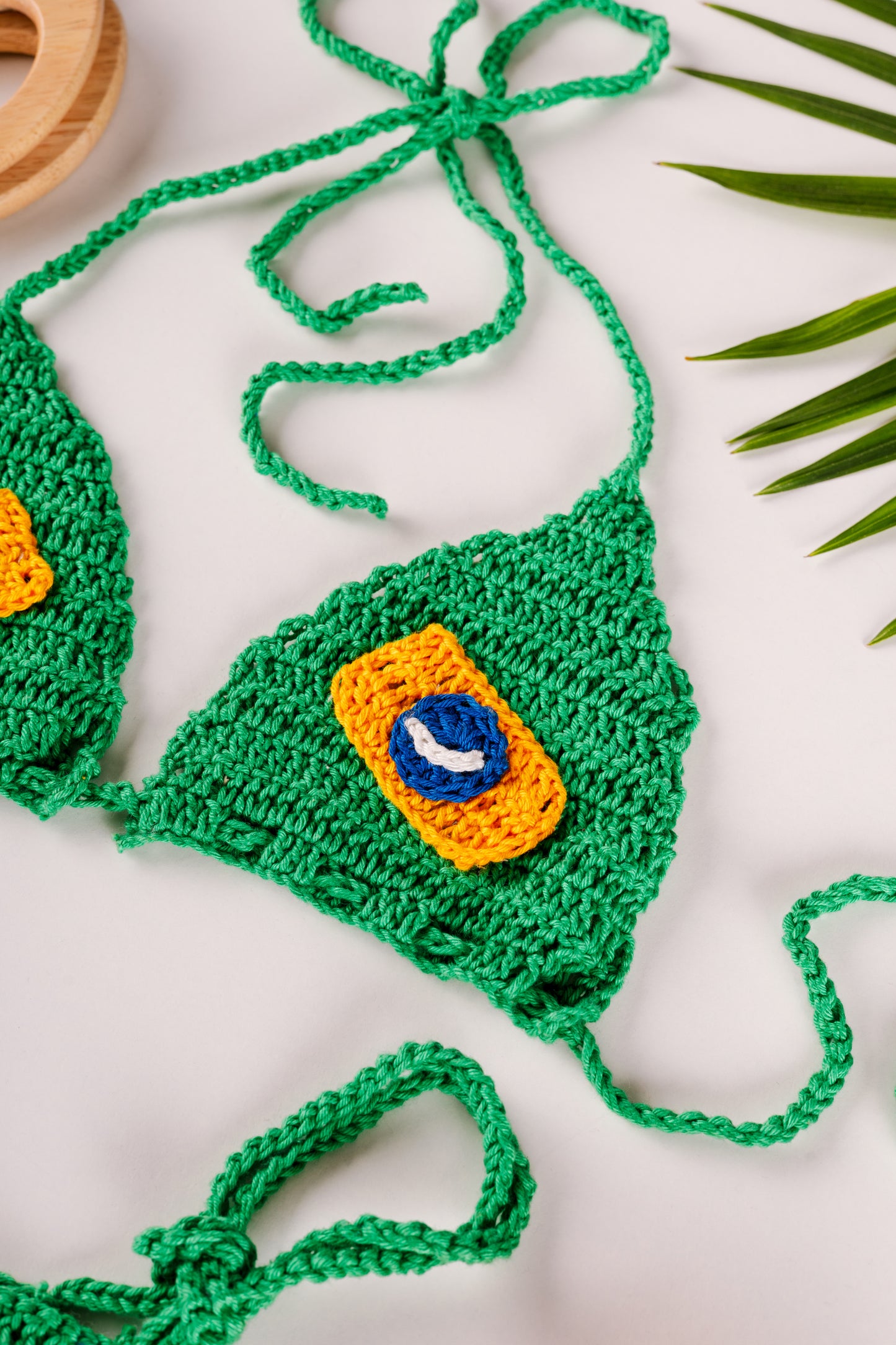 CONJUNTO BIQUÍNI COM SAIA BANDEIRA - COLEÇÃO BRASIL