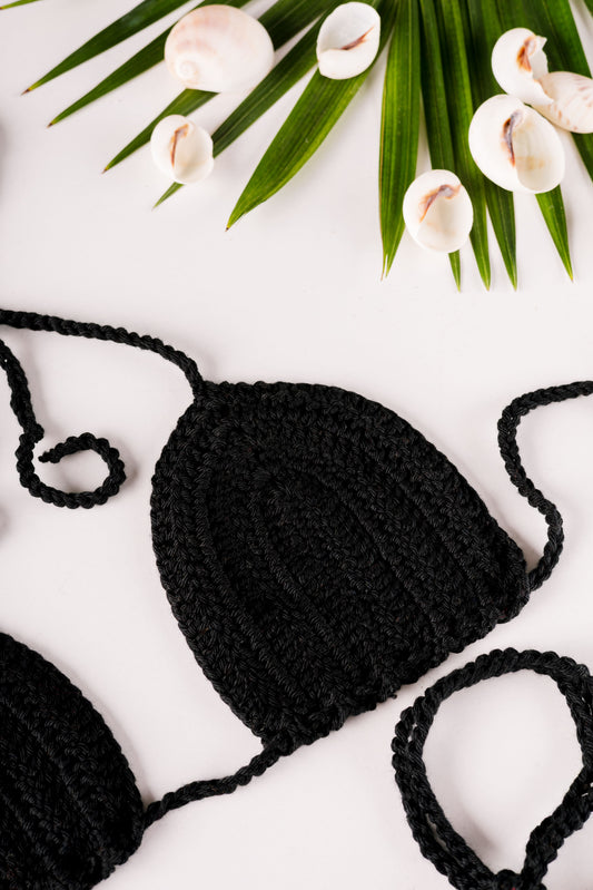 CONJUNTO BIQUÍNI COM SAIA PRETO COM SAIA - COLEÇÃO ESTÔNIA
